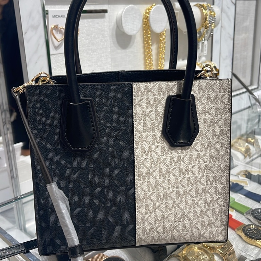 Michael Kors Mercer Medium Two-Tone Logo Crossbody Bag
Black Multi - Picture 8 of 16